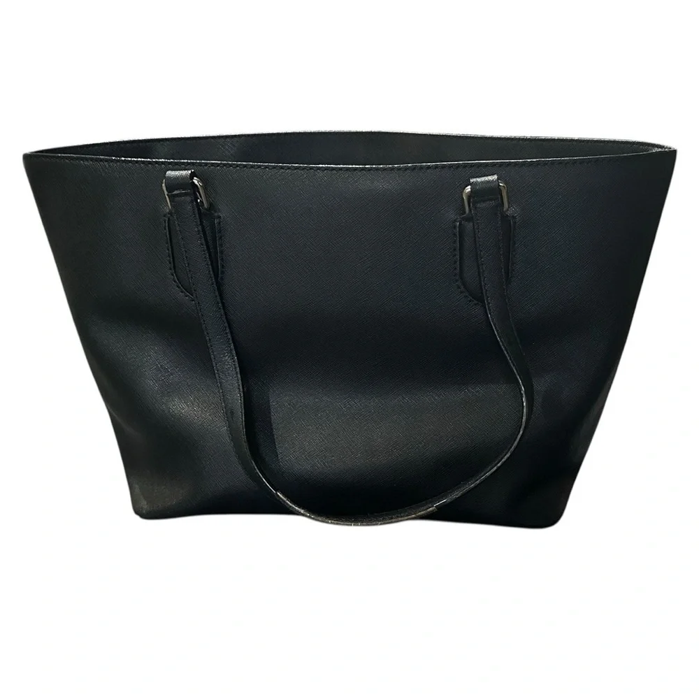 Kate Spade New York Laurel Way Dally Tote Bag in black saffiano leather